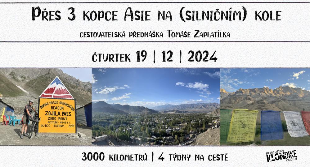 Přes 3 kopce Asie na kole - cestovatelská přednáška