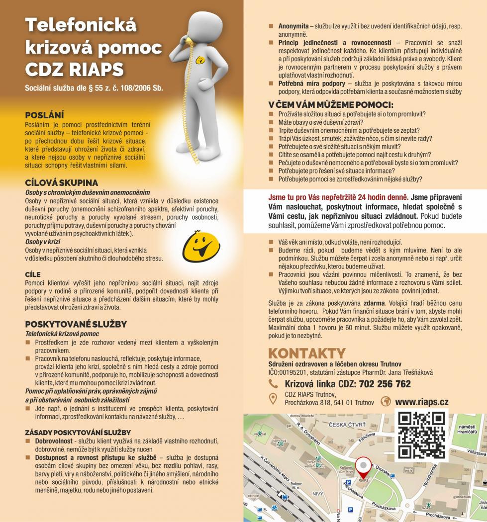 Telefonická krizová pomoc CDZ RIAPS