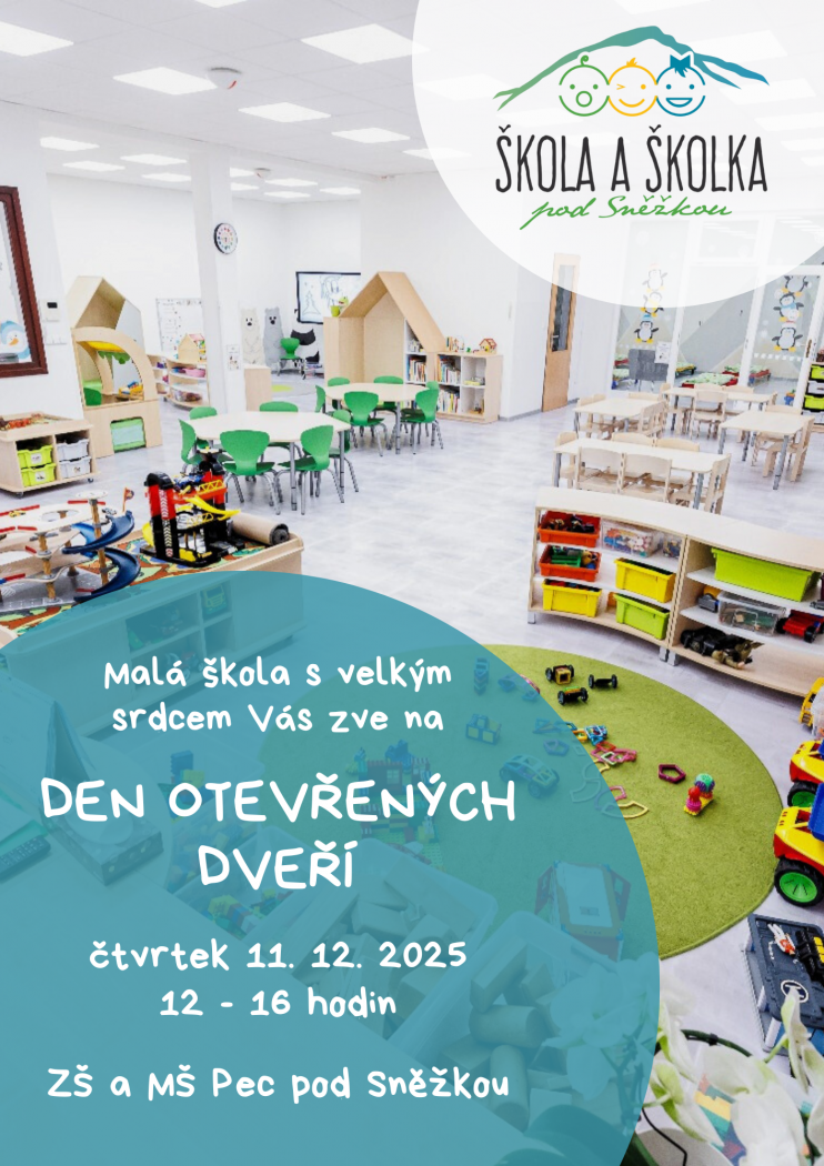 Den otevřených dveří ZŠ a MŠ Pec pod Sněžkou