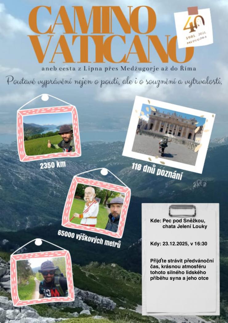 Camino Vaticano - cestovatelská přednáška
