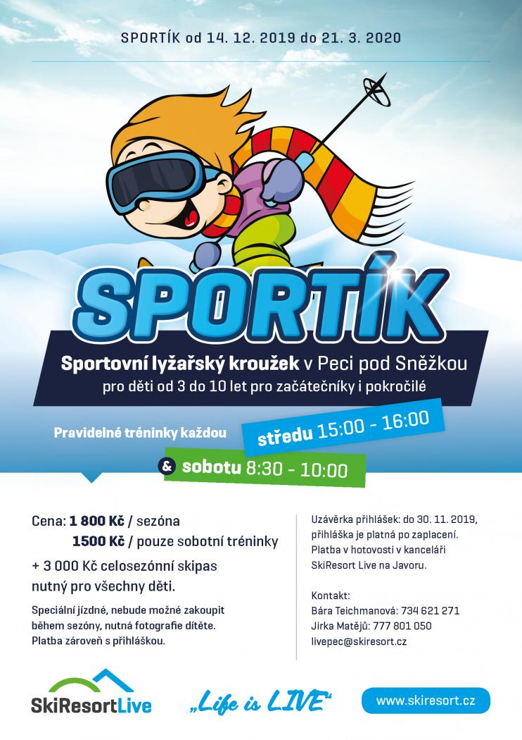 Sportík: nový sportovní lyžařský kroužek