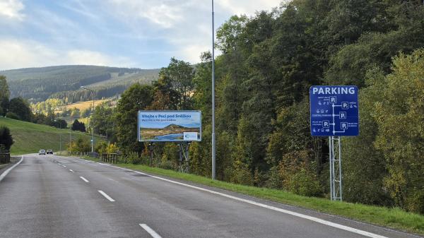 Nový navigační systém parkovišť v Peci pod Sněžkou