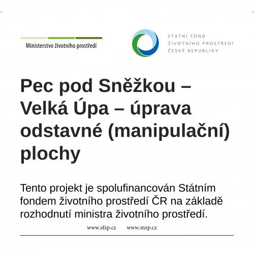 Úprava odstavné plochy ve Velké Úpě